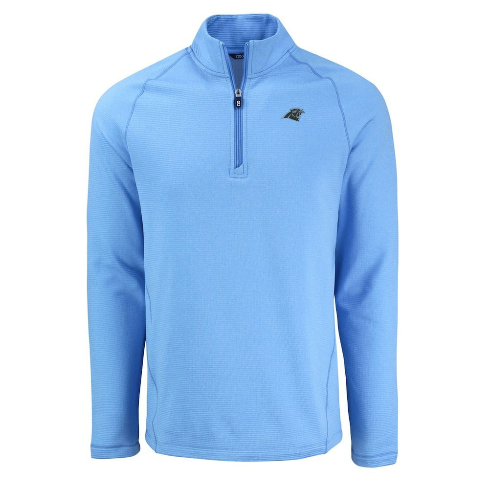 Carolina Panthers Cutter & Buck Peshastin Eco Fleece Tri-Blend Raglan Recycled Quarter-Zip Jacket | NFL Discount
