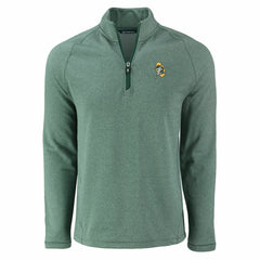 Green Bay Packers Cutter & Buck Peshastin Eco Fleece Tri-Blend Raglan Recycled Quarter-Zip Jacket | NFL Near me