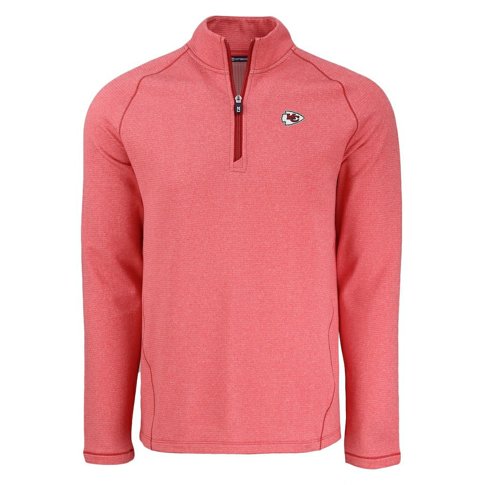 Kansas City Chiefs Cutter & Buck Peshastin Eco Fleece Tri-Blend Raglan Recycled Quarter-Zip Jacket | NFL Near me