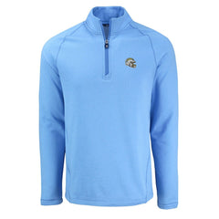 Los Angeles Chargers Cutter & Buck Peshastin Eco Fleece Tri-Blend Raglan Recycled Quarter-Zip Jacket | NFL New