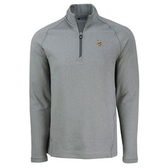 Minnesota Vikings Cutter & Buck Peshastin Eco Fleece Tri-Blend Raglan Recycled Quarter-Zip Jacket | NFL Discount
