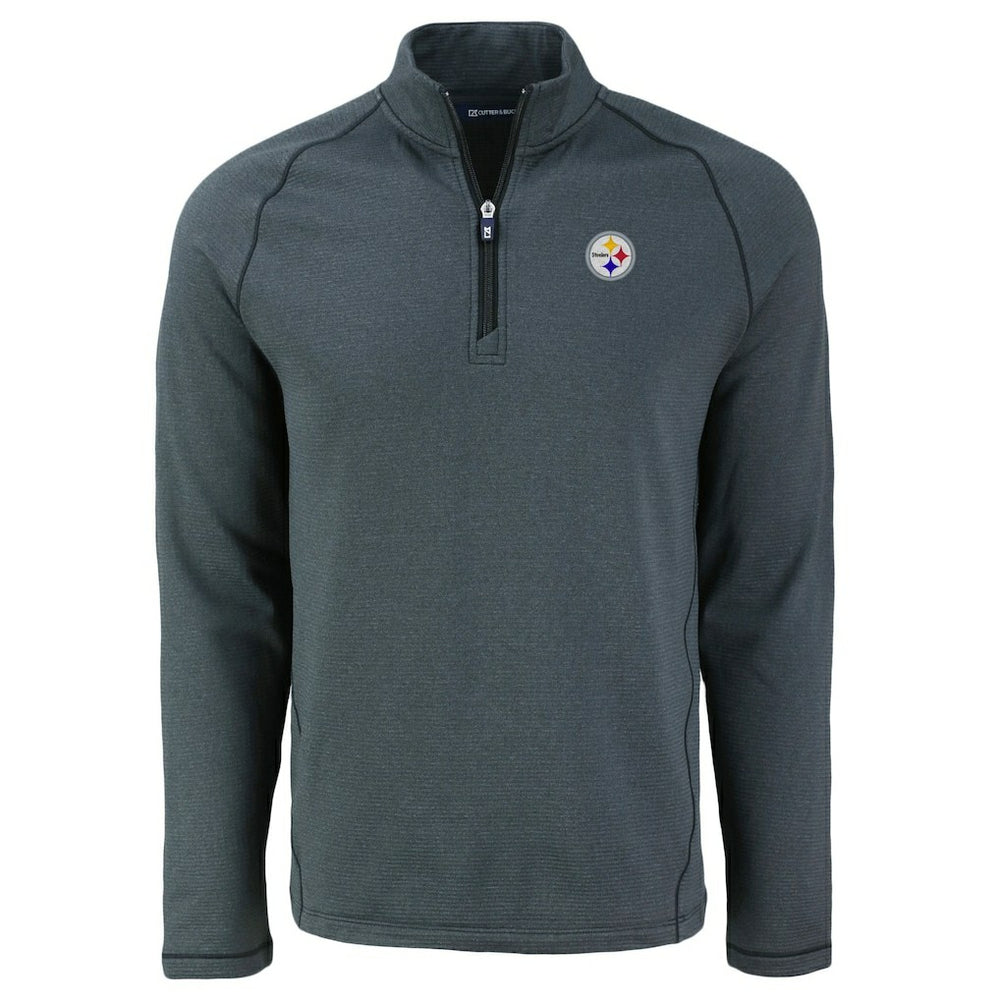 Pittsburgh Steelers Cutter & Buck Peshastin Eco Fleece Tri-Blend Raglan Recycled Quarter-Zip Jacket | NFL Near me