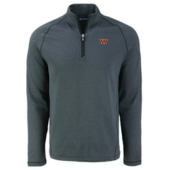 Washington Commanders Cutter & Buck Peshastin Eco Fleece Tri-Blend Raglan Recycled Quarter-Zip Jacket | NFL On sale