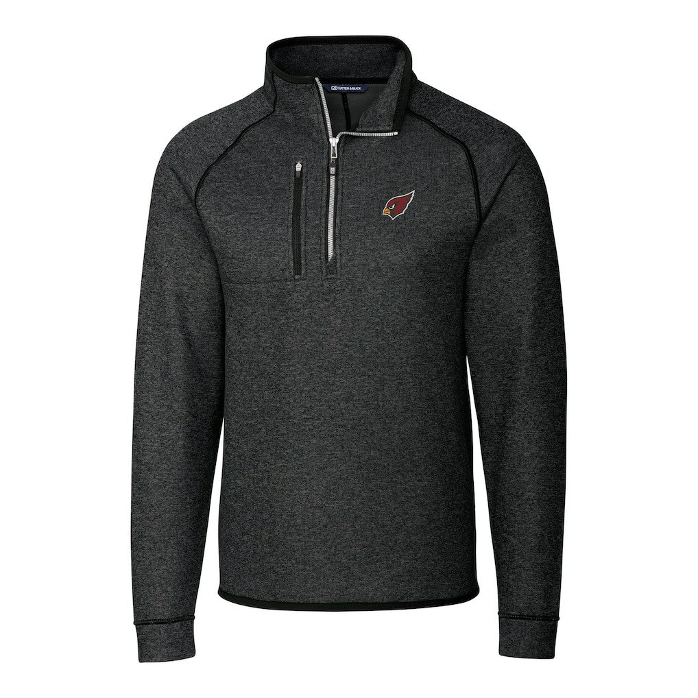 Arizona Cardinals Cutter & Buck Big & Tall Mainsail Sweater-Knit Raglan Half-Zip Jacket | NFL Discount