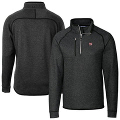 New York Giants Cutter & Buck Big & Tall Mainsail Sweater-Knit Raglan Half-Zip Jacket | NFL Outlet