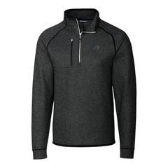 Carolina Panthers Cutter & Buck Big & Tall Mainsail Sweater-Knit Raglan Half-Zip Jacket | NFL Online