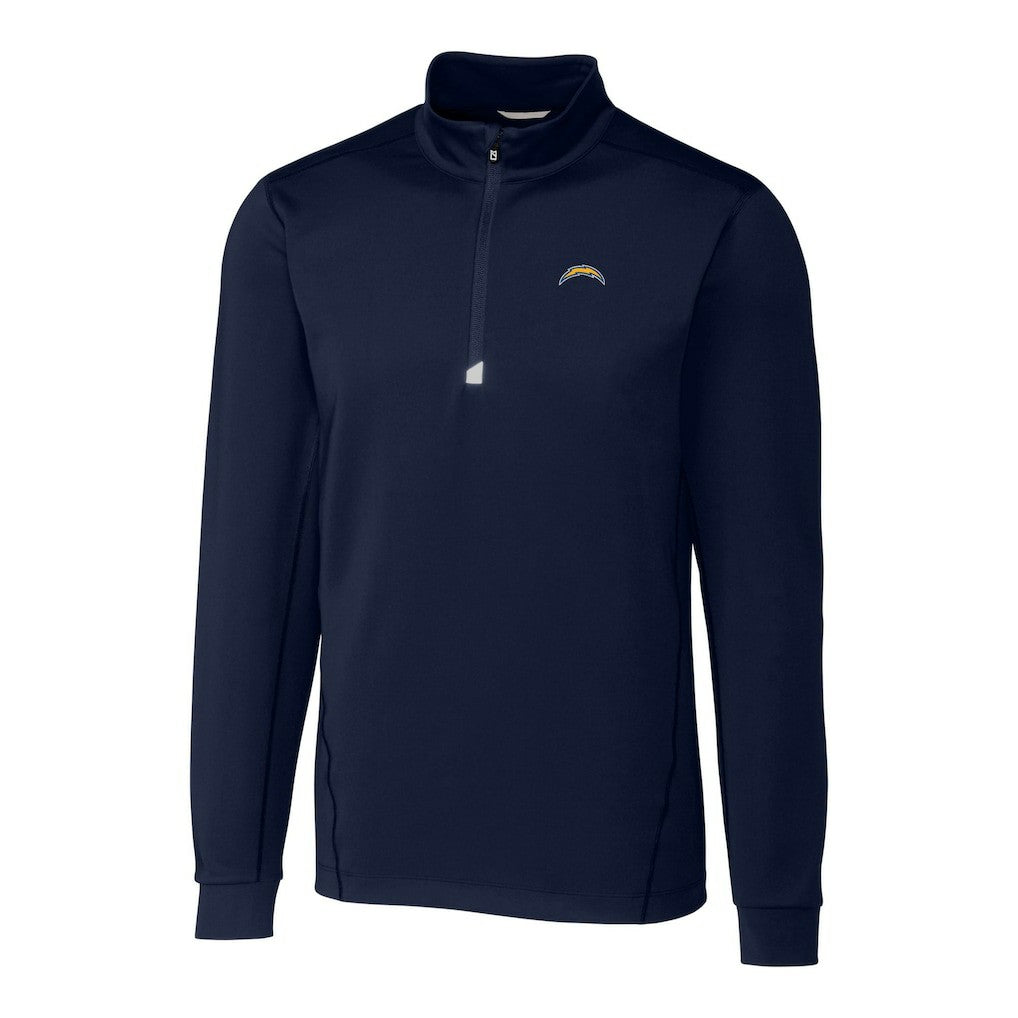 Los Angeles Chargers Cutter & Buck Big & Tall Traverse Stretch Quarter-Zip Top | NFL Sale