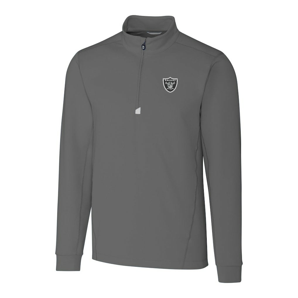 Las Vegas Raiders Cutter & Buck Big & Tall Traverse Stretch Quarter-Zip Top | NFL Sale