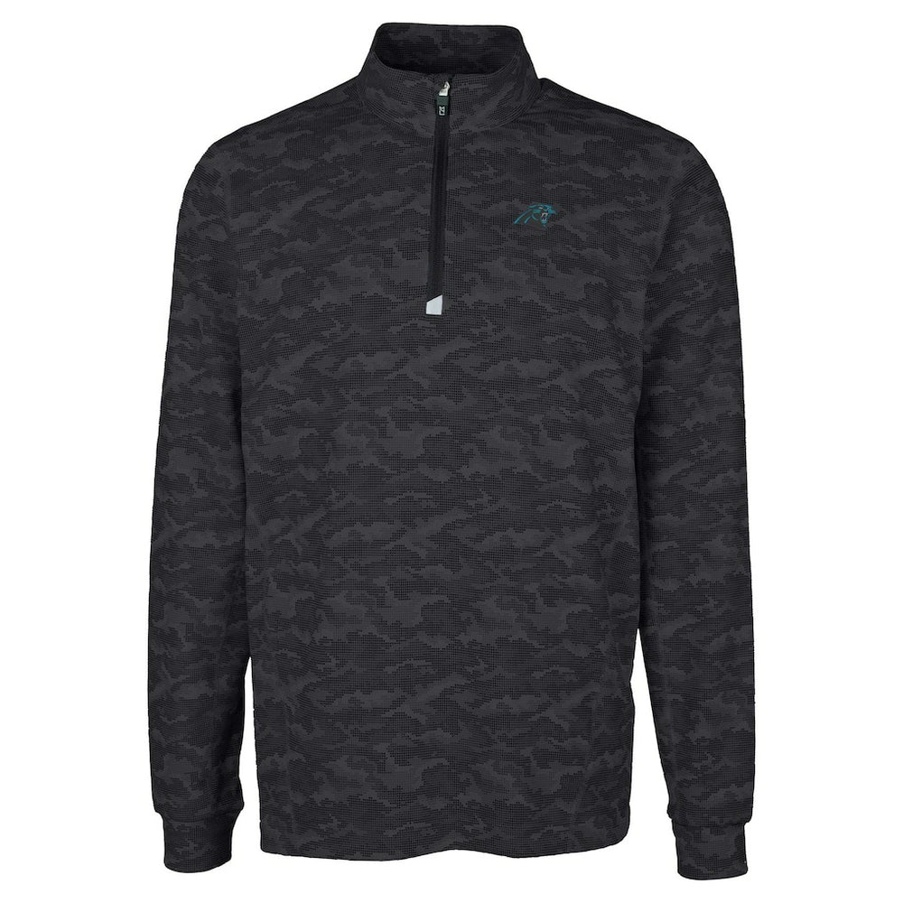 Carolina Panthers Cutter & Buck Big & Tall Traverse Eco Camo Tri-Blend DryTec Quarter-Zip Jacket | NFL On sale