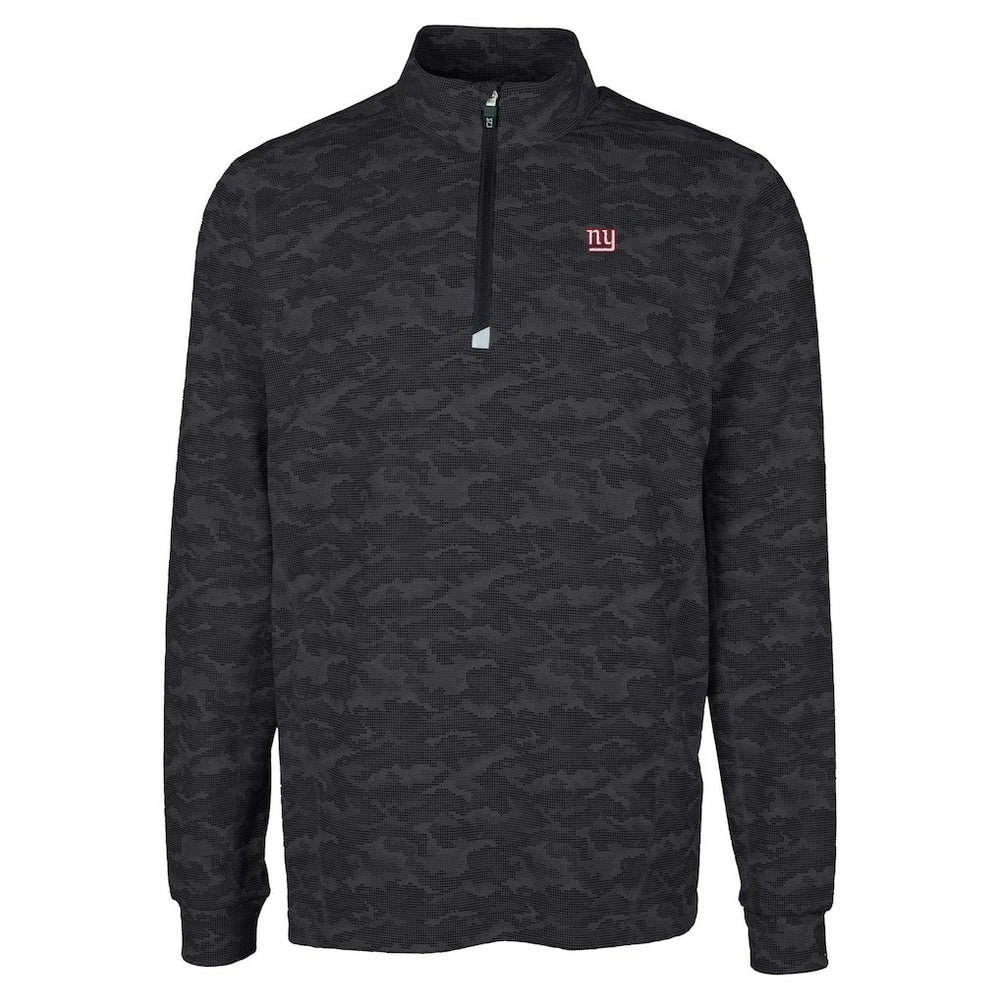 New York Giants Cutter & Buck Big & Tall Traverse Eco Camo Tri-Blend DryTec Quarter-Zip Jacket | NFL Online
