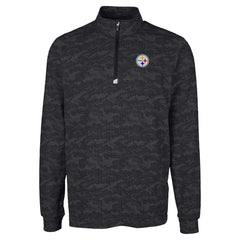 Pittsburgh Steelers Cutter & Buck Big & Tall Traverse Eco Camo Tri-Blend DryTec Quarter-Zip Jacket | NFL Near me