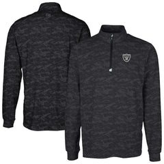 Las Vegas Raiders Cutter & Buck Big & Tall Traverse Eco Camo Tri-Blend DryTec Quarter-Zip Jacket | NFL Near me