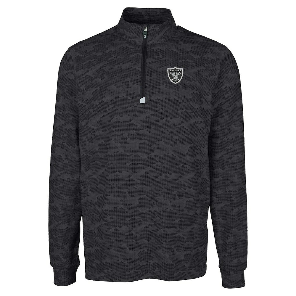 Las Vegas Raiders Cutter & Buck Big & Tall Traverse Eco Camo Tri-Blend DryTec Quarter-Zip Jacket | NFL Near me