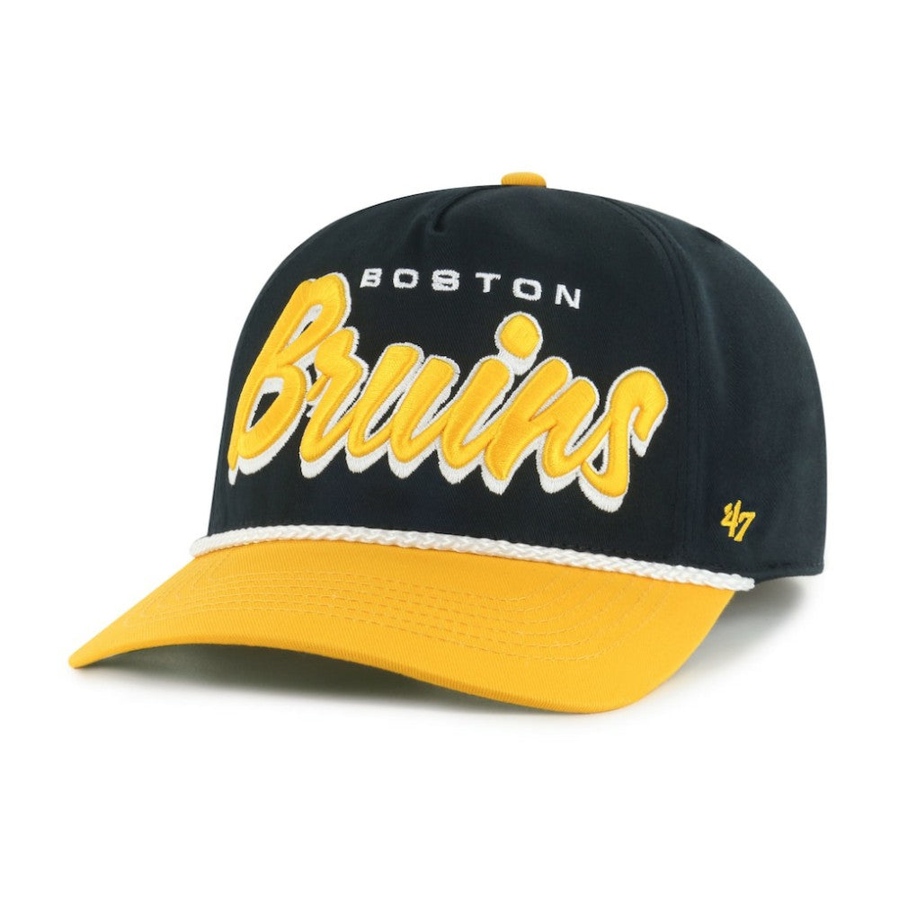 Boston Bruins '47 Dropshadow Rope Hitch Adjustable Hat -  NHL Hats