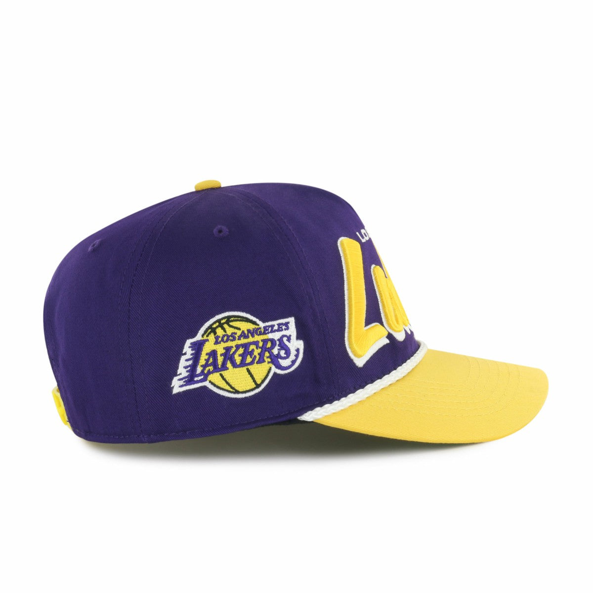 Purple/Gold Los Angeles Lakers '47 Dropshadow Rope Hitch Adjustable Hat | NBA