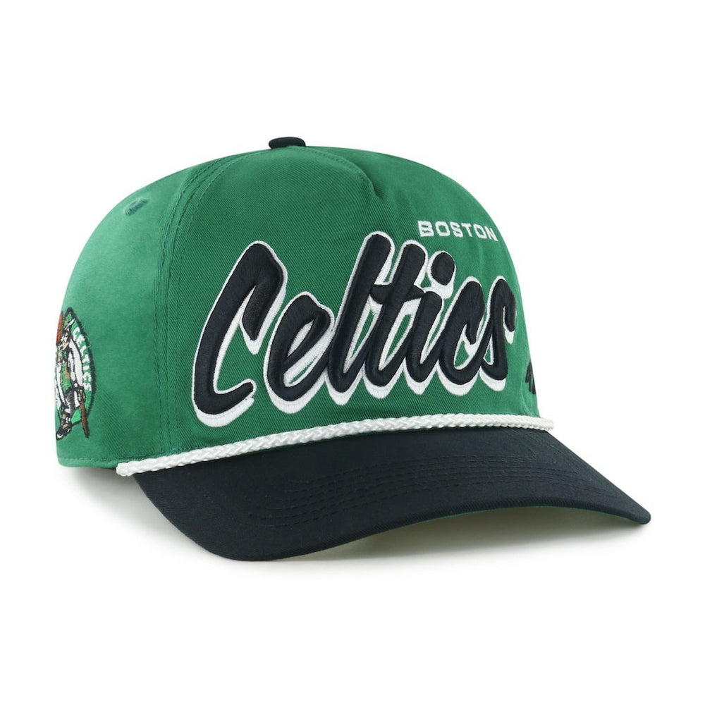 Kelly Green/Black Boston Celtics '47 Dropshadow Rope Hitch Adjustable Hat | NBA