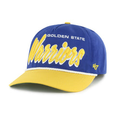 Royal/Gold Golden State Warriors '47 Dropshadow Rope Hitch Adjustable Hat sale | NBA