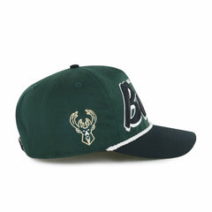 Hunter Green/Black Milwaukee Bucks '47 Dropshadow Rope Hitch Adjustable Hat | NBA