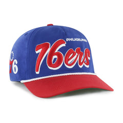 Royal/Red Philadelphia 76ers '47 Dropshadow Rope Hitch Adjustable Hat | NBA