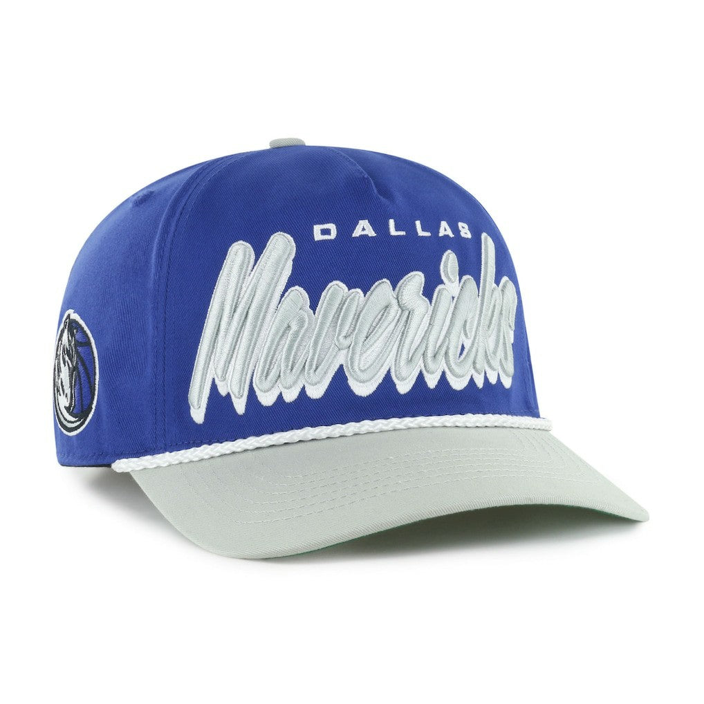 Blue/Gray Dallas Mavericks '47 Dropshadow Rope Hitch Adjustable Hat sale | NBA
