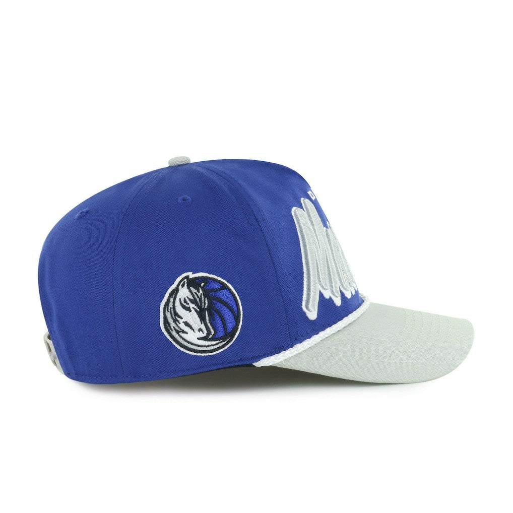 Blue/Gray Dallas Mavericks '47 Dropshadow Rope Hitch Adjustable Hat sale | NBA