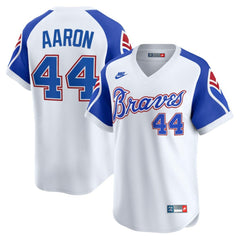 Hank Aaron Atlanta Braves Nike Throwback Cooperstown Collection Limited Jersey - MLB Jerseys