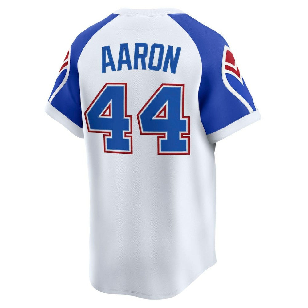 Hank Aaron Atlanta Braves Nike Throwback Cooperstown Collection Limited Jersey - MLB Jerseys