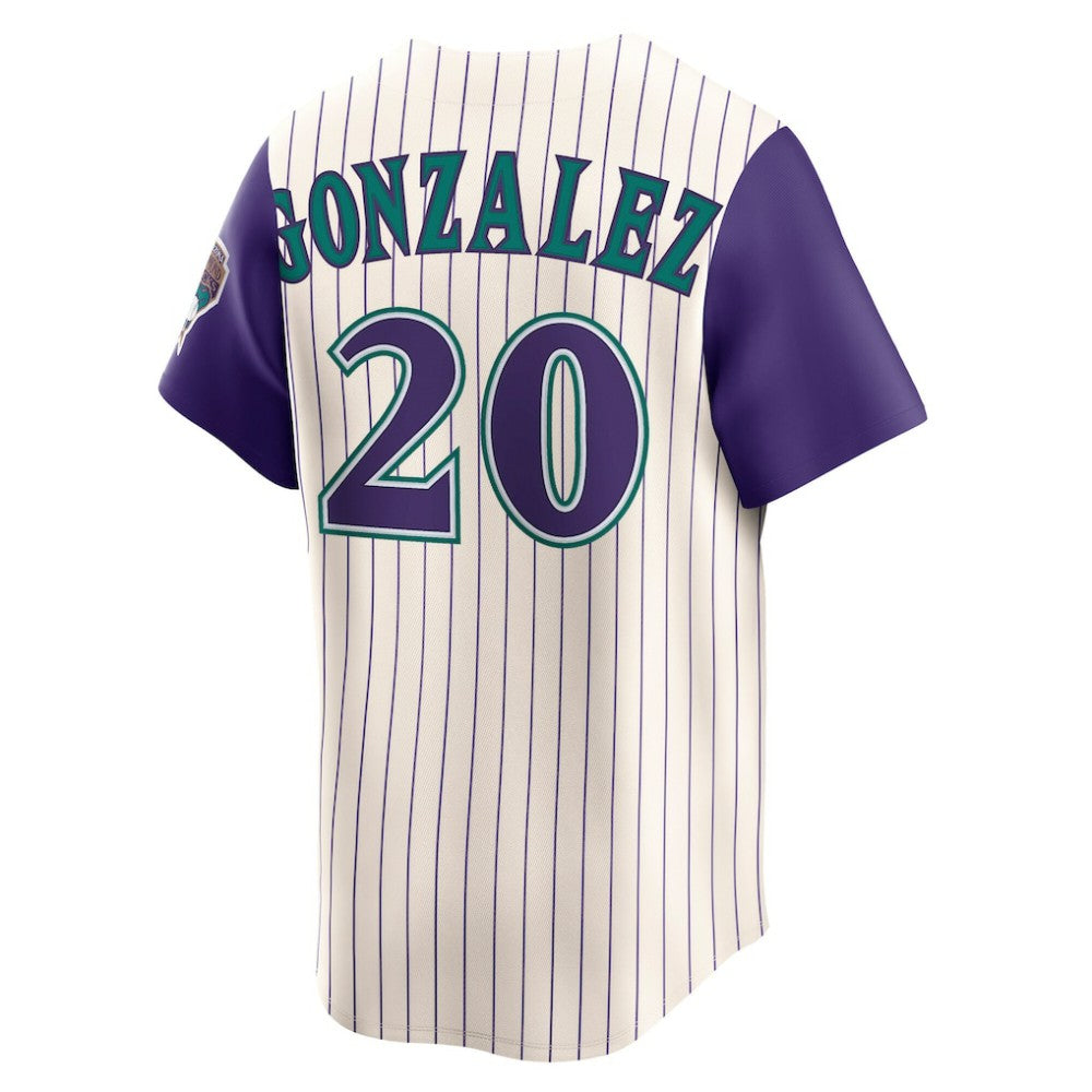 Luis Gonzalez Arizona Diamondbacks Nike Throwback Cooperstown Collection Limited Jersey - MLB Jerseys