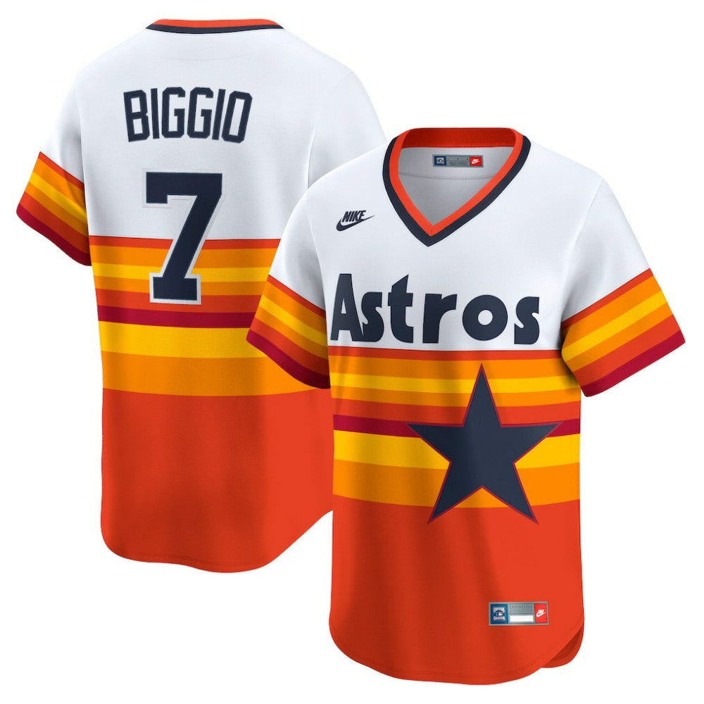 Craig Biggio Houston Astros Nike Throwback Cooperstown Collection Limited Player Jersey - MLB Jerseys