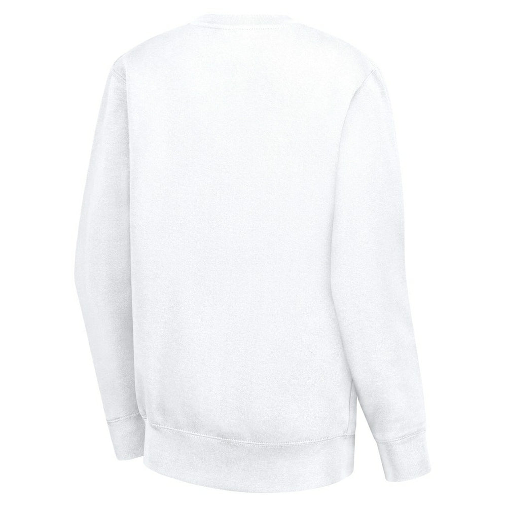 White Cleveland Cavaliers G-III 4Her by Carl Banks Women's Leopard Heart Fleece Pullover Sweatshirt sale | NBA
