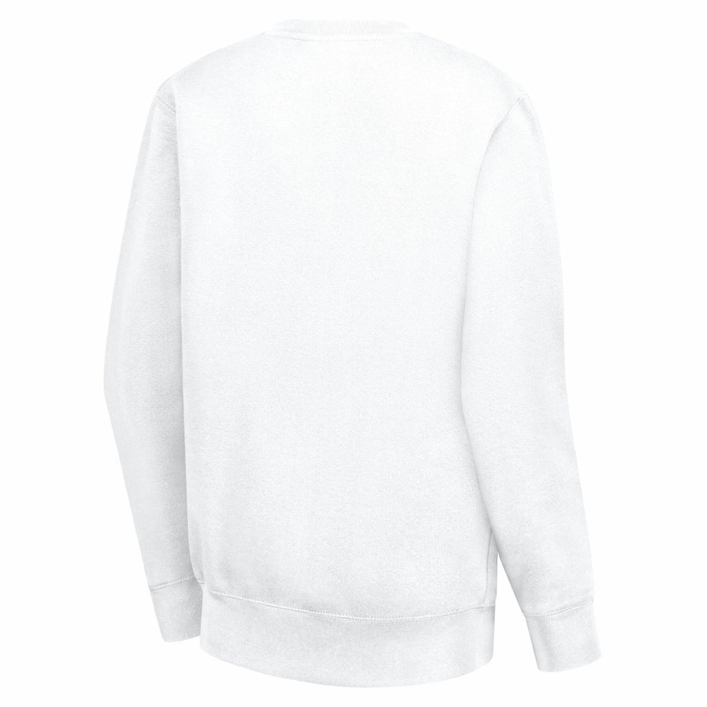 White Sacramento Kings G-III 4Her by Carl Banks Women's Leopard Heart Fleece Pullover Sweatshirt | NBA