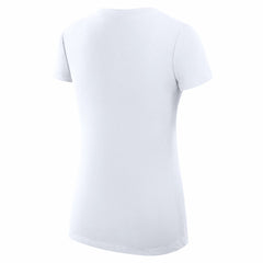 White New York Knicks G-III 4Her by Carl Banks Women's Super-Slim Fit Lightweight Leopard Heart V-Neck T-Shirt | NBA