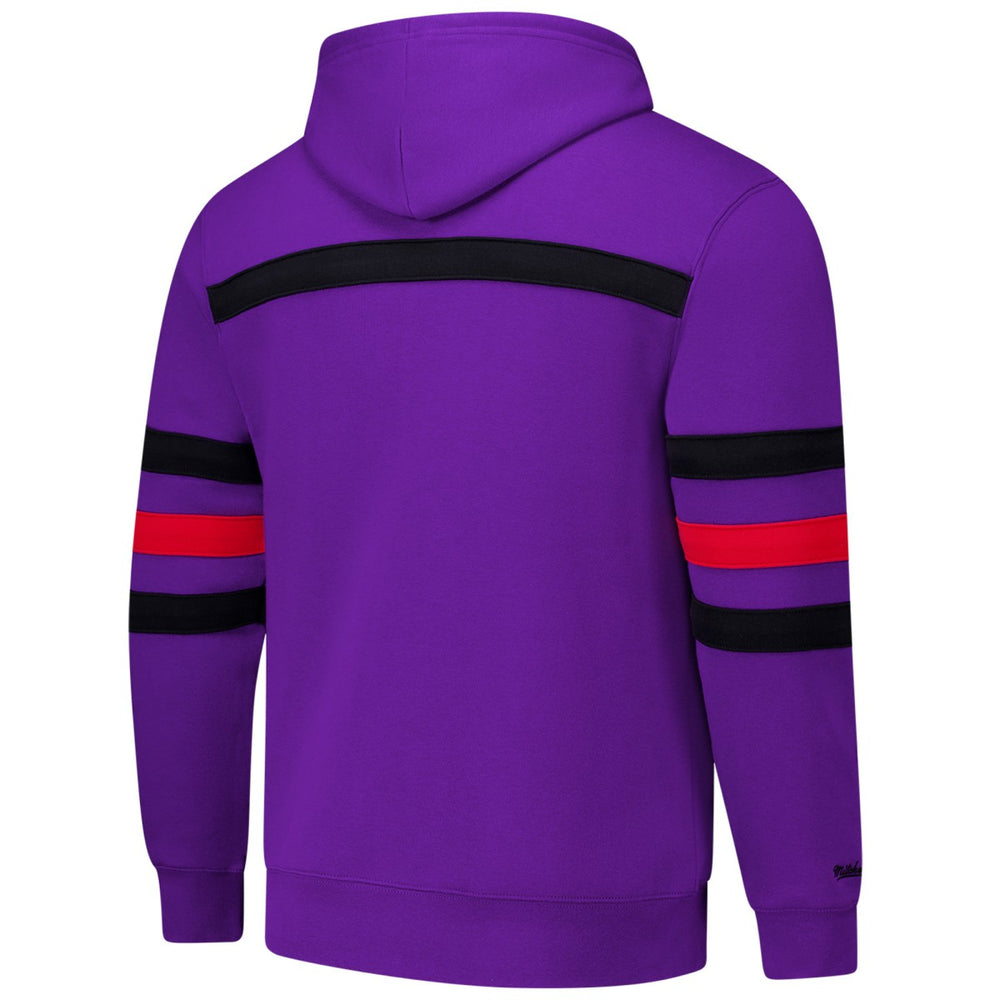 Purple Toronto Raptors Hardwood Classics Nights Head Coach Pullover Hoodie | NBA
