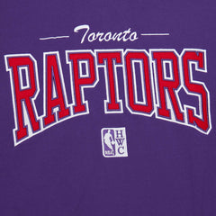 Purple Toronto Raptors Hardwood Classics There & Back 2.0 Vintage Pullover Sweatshirt | NBA