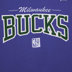 Purple Milwaukee Bucks Hardwood Classics There & Back 2.0 Vintage Pullover Sweatshirt | NBA