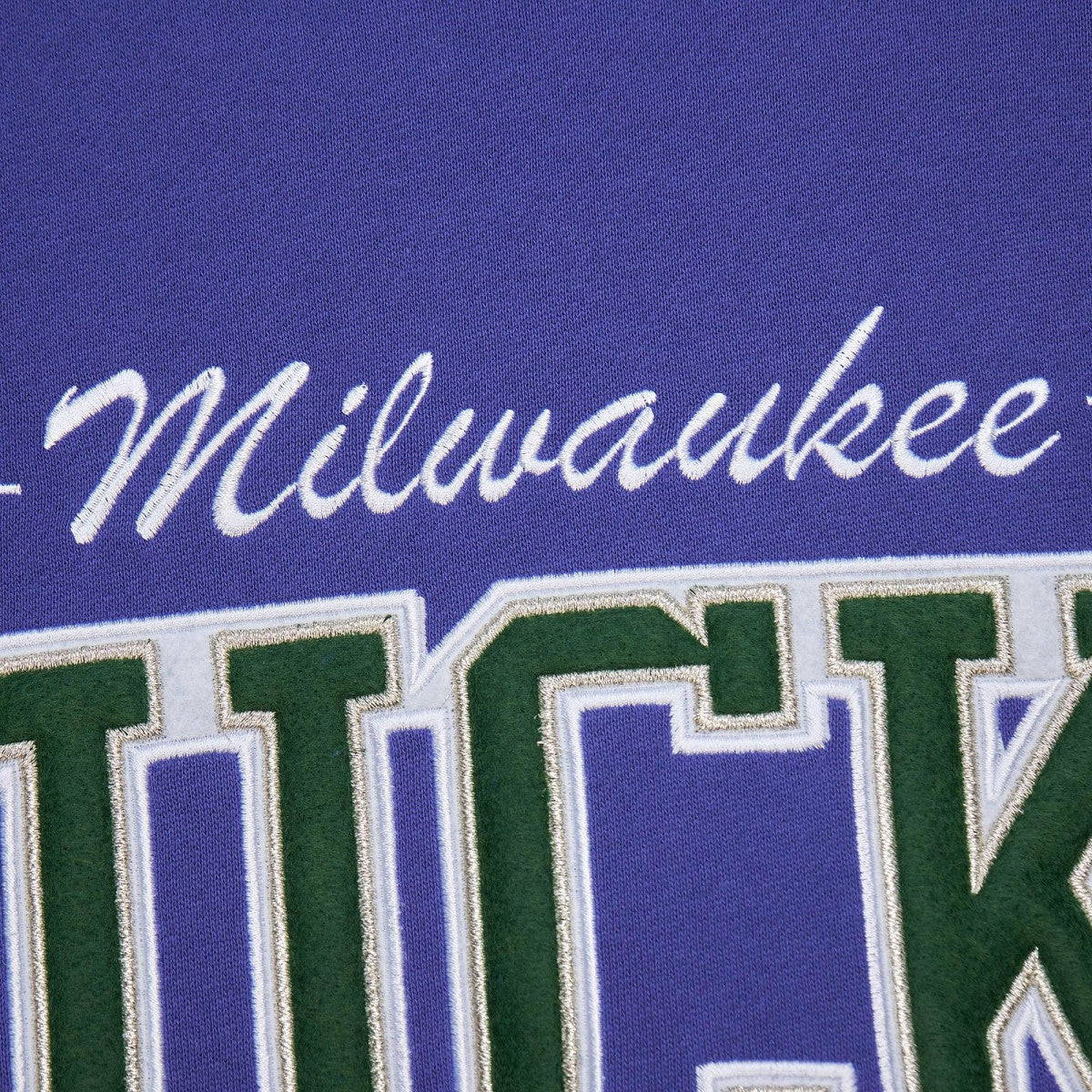 Purple Milwaukee Bucks Hardwood Classics There & Back 2.0 Vintage Pullover Sweatshirt | NBA