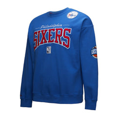 Royal Philadelphia 76ers Hardwood Classics There & Back 2.0 Vintage Pullover Sweatshirt | NBA