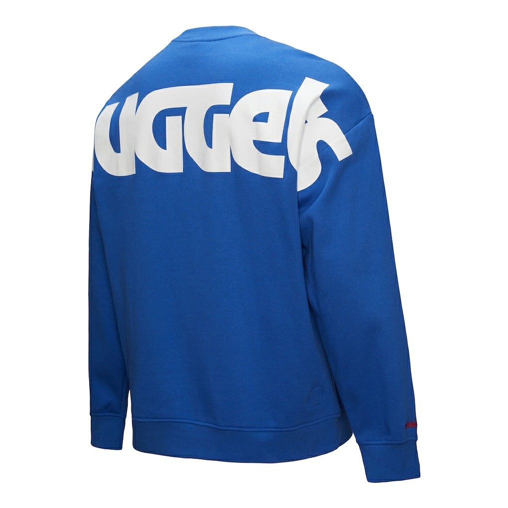 Royal Denver Nuggets Hardwood Classics There & Back 2.0 Vintage Pullover Sweatshirt sale | NBA