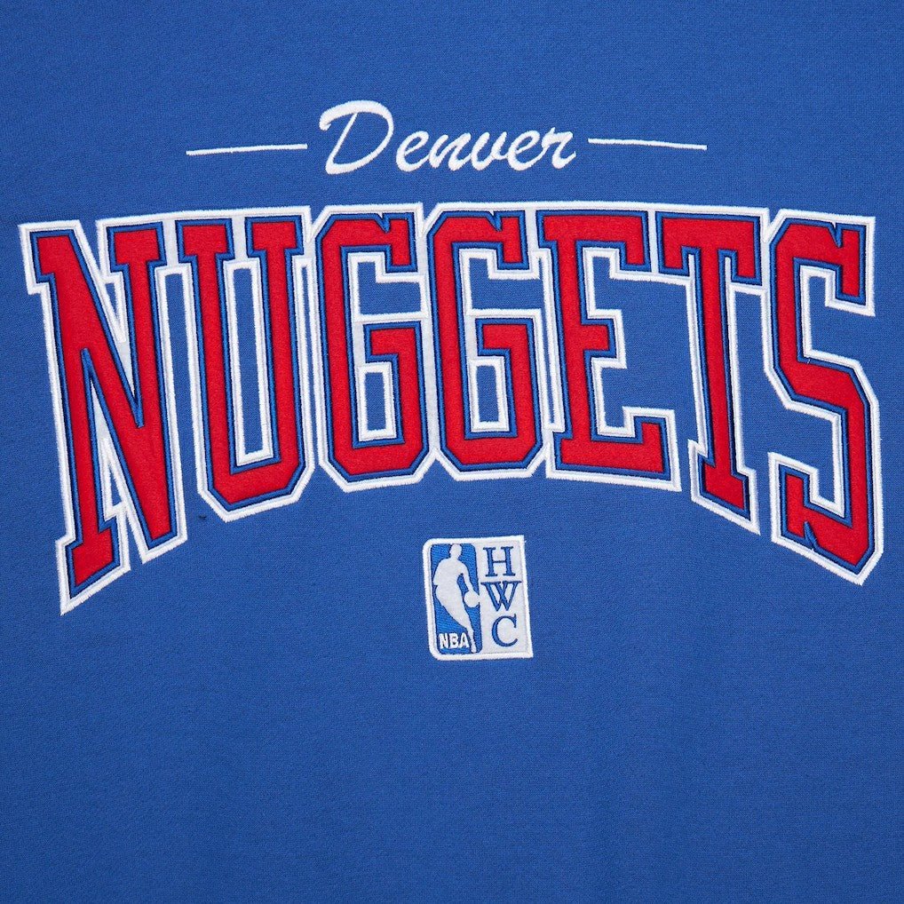 Royal Denver Nuggets Hardwood Classics There & Back 2.0 Vintage Pullover Sweatshirt sale | NBA