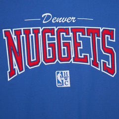Royal Denver Nuggets Hardwood Classics There & Back 2.0 Vintage Pullover Sweatshirt sale | NBA