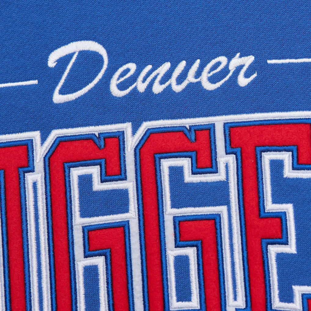 Royal Denver Nuggets Hardwood Classics There & Back 2.0 Vintage Pullover Sweatshirt sale | NBA