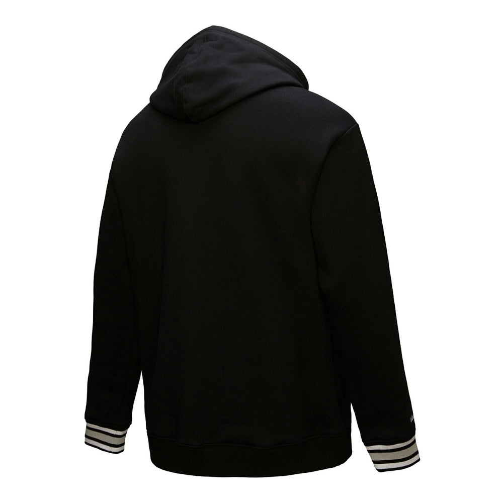 Black Sacramento Kings Chainstitch Applique Vintage Heavyweight Pullover Hoodie | NBA