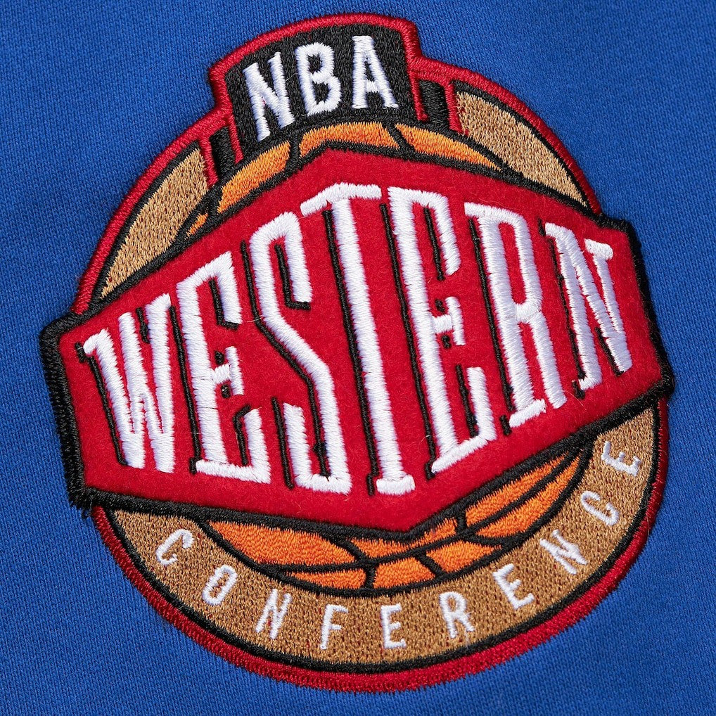 Royal Golden State Warriors Chainstitch Applique Vintage Heavyweight Pullover Hoodie sale | NBA