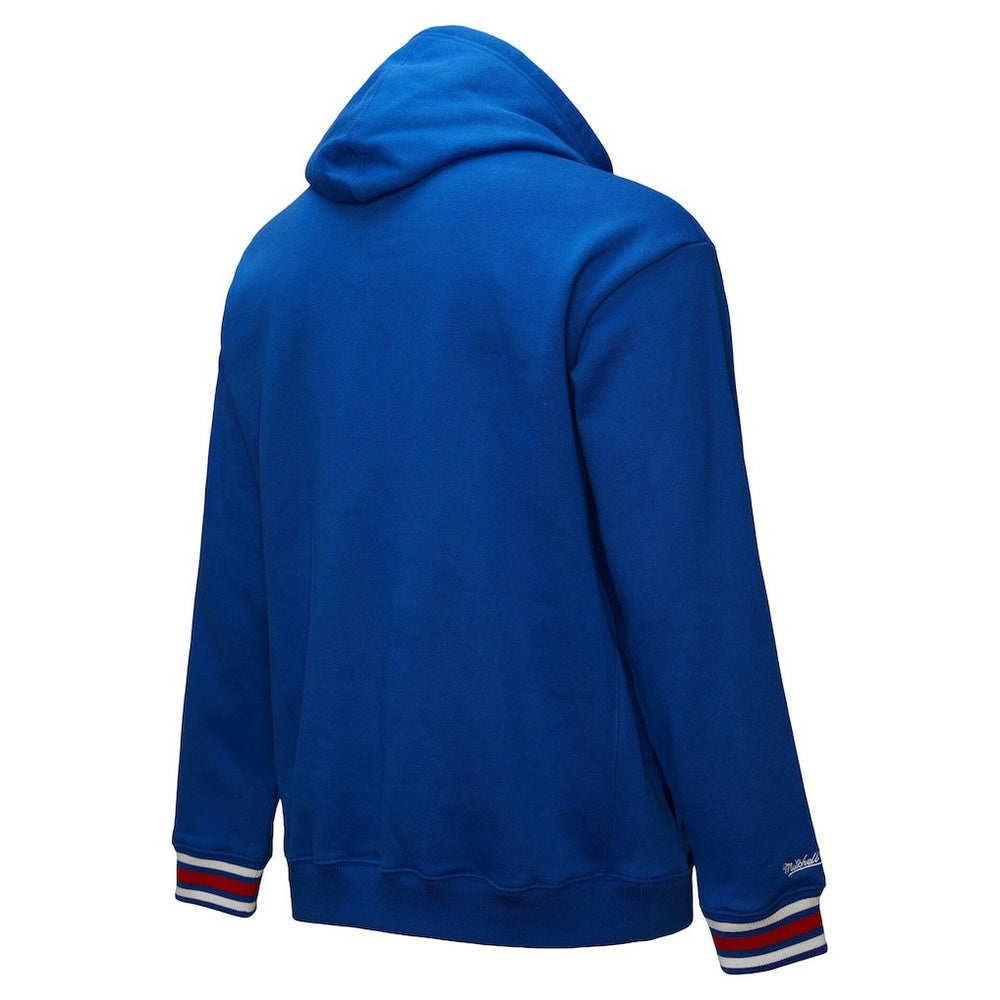 Royal Philadelphia 76ers Chainstitch Applique Vintage Heavyweight Pullover Hoodie | NBA
