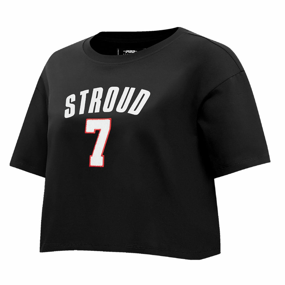 Houston Texans C.J. Stroud  Pro Standard Women's Player Name & Number Cropped Boxy T-Shirt | NFL New