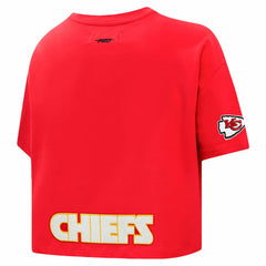 Kansas City Chiefs Travis Kelce  Pro Standard Women's Player Name & Number Cropped Boxy T-Shirt | NFL Online