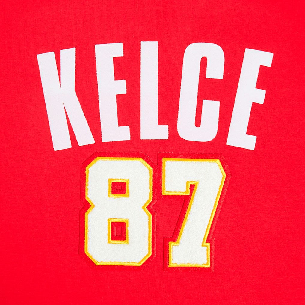 Kansas City Chiefs Travis Kelce  Pro Standard Women's Player Name & Number Cropped Boxy T-Shirt | NFL Online