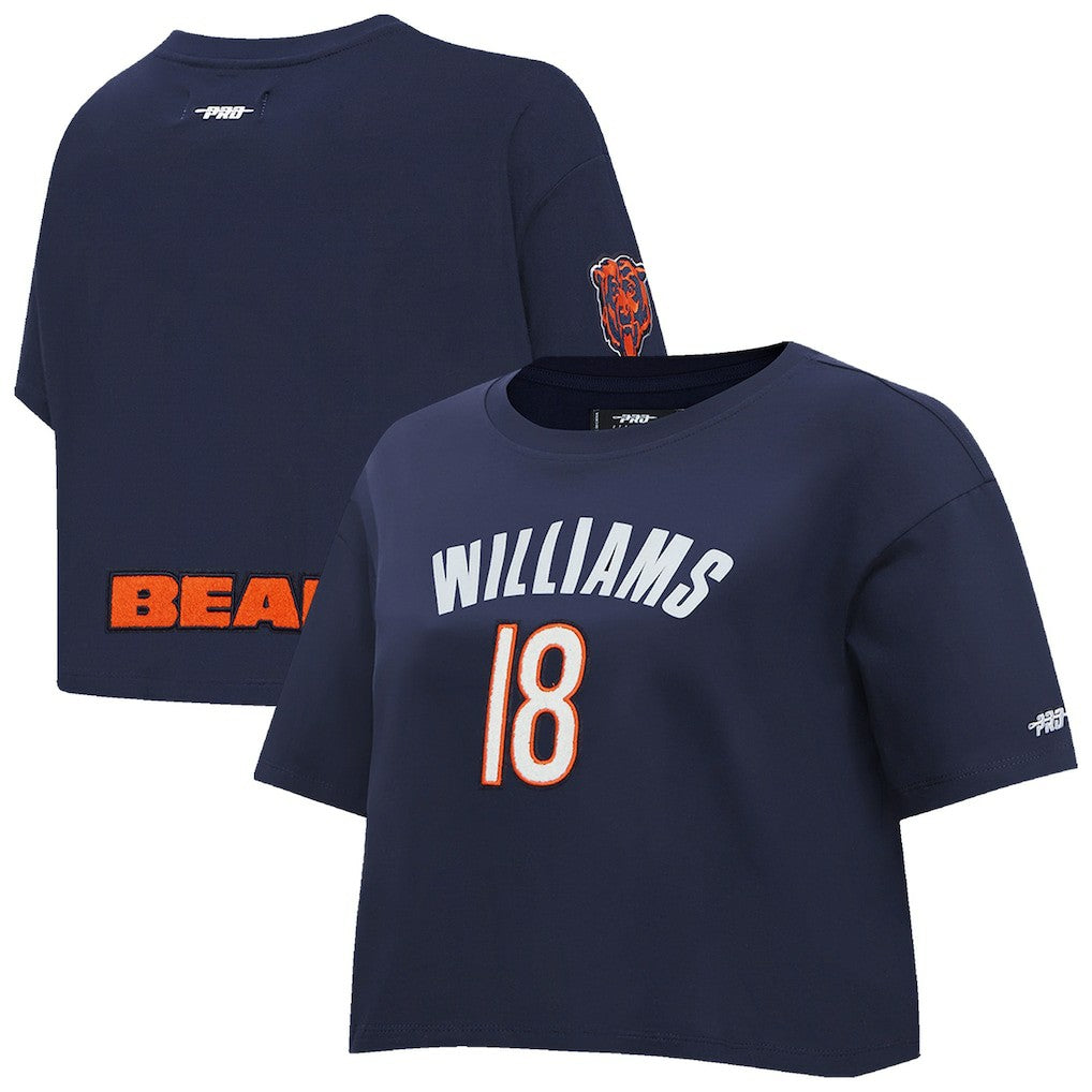 Chicago Bears Caleb Williams  Pro Standard Women's Player Name & Number Cropped Boxy T-Shirt | NFL Near me