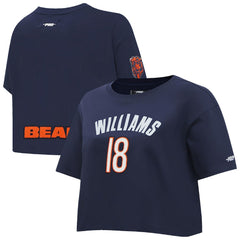 Chicago Bears Caleb Williams  Pro Standard Women's Player Name & Number Cropped Boxy T-Shirt | NFL Near me