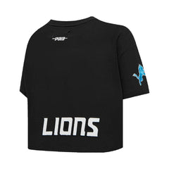 Detroit Lions Amon-Ra St. Brown  Pro Standard Women's Player Name & Number Cropped Boxy T-Shirt | NFL New